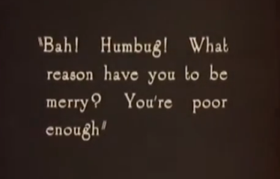 Scrooge 1913 silent short film