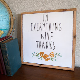 Averie Lane Boutique - In Everything Give Thanks  - reclaimed wood, vintage books, mason jar