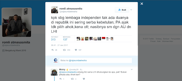 Pakar Hukum: Patrialis Ditangkap Karena Anti-Ahok