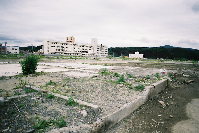 ruins of the houses in minamisanriku and the hospital