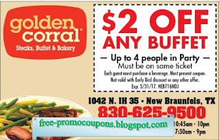 Free Printable Golden Corral Coupons