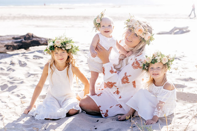 spotted stills photography, portland famiy photographer, cape kiwanda, pacific city, beach photos, beach family photos, oregon coast, oregon coast family photos, jenn pacurar, floral crowns