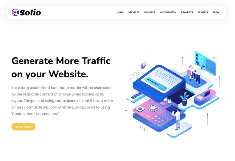 Solio Blogger Template