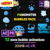 Group Cartoon Line Explosion Wave Bubble Splash Figure Animation Effect AE Template PR Preset