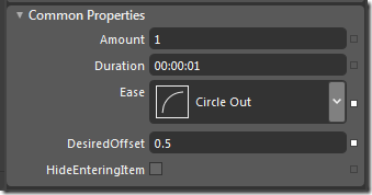 Easing function