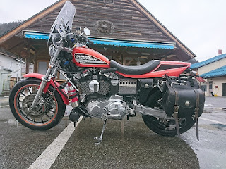 ハーレー,スポーツスター,がるーだ,ターコイズ,ダートラ,883R,sportster,スーパートラップ,インターナル