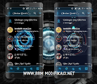 BBM Mod Droid Chat Futuristic Theme v3.1.0.13 apk + Dual BBM