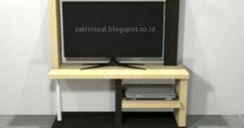 Gambar Desain  Rak  TV  Minimalis  untuk Interior Kamar Kost 