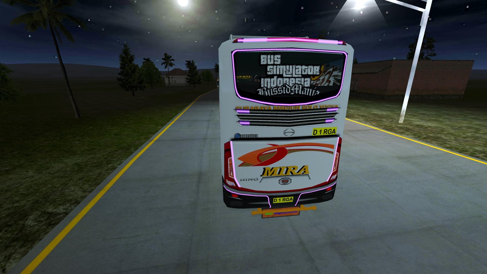 Livery Bus Mira AC HD BUSSID - Bagus ID