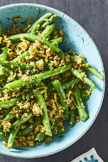 Recipe for Katie Lee's Green Beans with Olive Almond Tapenade