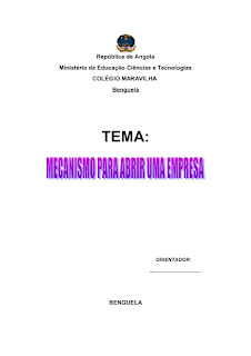 capa de trabalho de ciencias