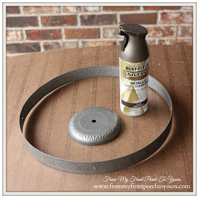 Industrial Farmhouse Light-Rustoleum Spray Paint Flat Chestnut- From My Front Porch To Yours