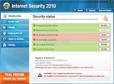 Internet Security 2010 Malware