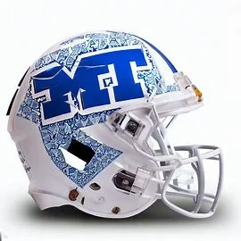 Middle Tennessee Blue Raiders Concept Football Helmets