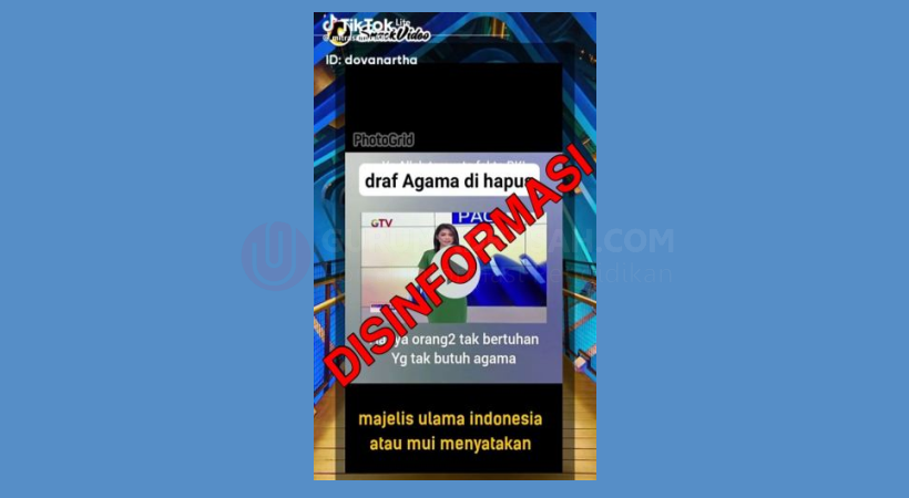 Penghapusan Frasa “agama” dalam Dokumen Draf Peta Jalan Pendidikan Tahun 2020-2035 adalah DISINFORMASI