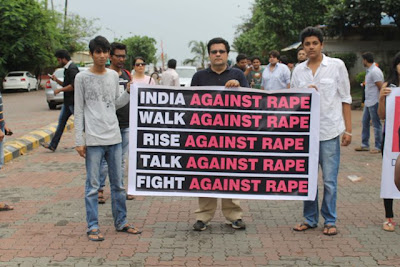 Bollywood stars protest against rape case in Mumbai