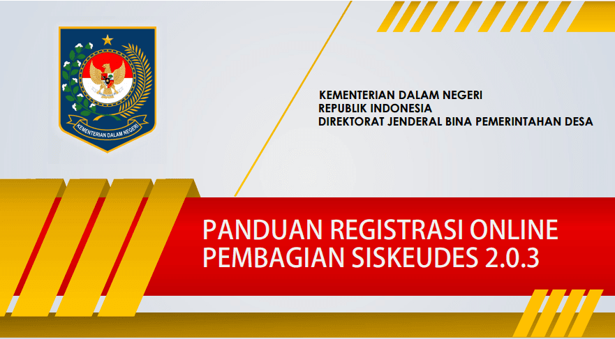 Download Panduan Registrasi Online Pembagian Siskeudes  Download Panduan Registrasi Online Pembagian Siskeudes 2.0.3 Tahun 2021 