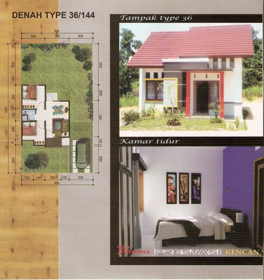 Contoh desain rumah  minimalis  type  36 