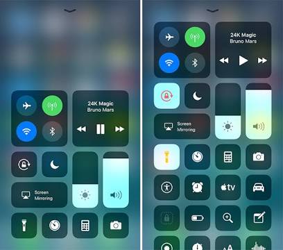 Image result for iOS 11 control center