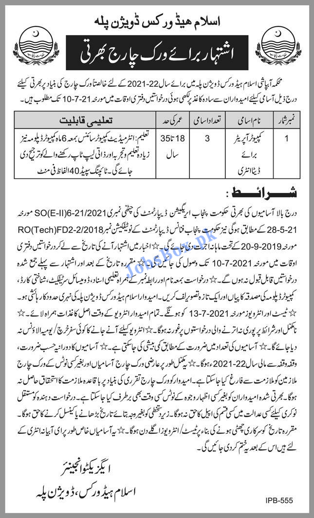 Department Punjab Jobs 2021 All Divisions Recruitment