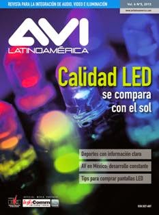 AVI Latinoamérica 2013-05 - Septiembre & Octubre 2013 | ISSN 2027-4807 | CBR 96 dpi | Bimestrale | Professionisti | Tecnologia | Audio | Video | Illuminazione
Revista dedicada a temas relacionados a la integración de sistemas de audio, video e iluminación en las Américas, tanto en aplicaciones comerciales como residenciales.