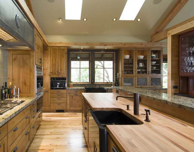 Minimalist Stone House Kitchen Interior