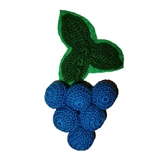 Cacho de uvas em crochet