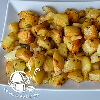 ziemniaczki krojone w kostkę pieczone
