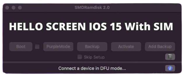 SMD RamDisk 2.0 Hello Screen with Full Signal iOS 15