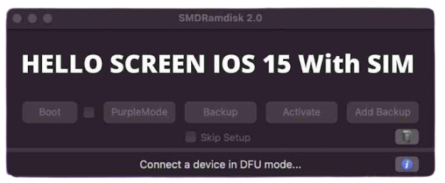 SMD RamDisk 2.0 Hello Screen with Full Signal iOS 15