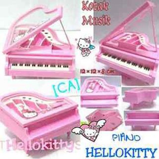 Kotak Musik Piano Pink Hello Kitty Harga Murah