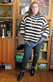 What I wore - a slouchy sweater