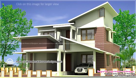 Slop roof house design