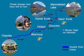 Manimashesh yatra trek map