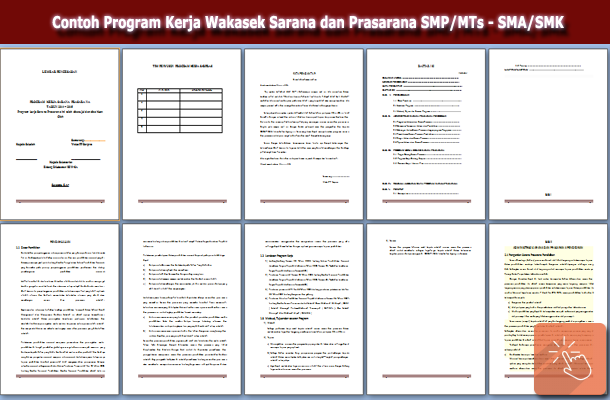 Contoh Program Kerja Wakasek Sarana dan Prasarana SMP/MTs 