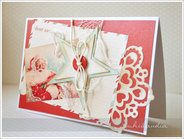 boże narodzenie kartki świąteczne - scrapbooking ushii