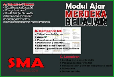 contoh format modul ajar sma sekolah penggerak kurikulum merdeka belajar tahun ajaran 2022 2023