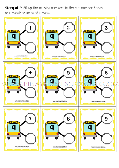 School Bus Number Bonds