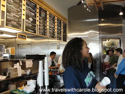 interior of Poquito Mas in Santa Monica, California