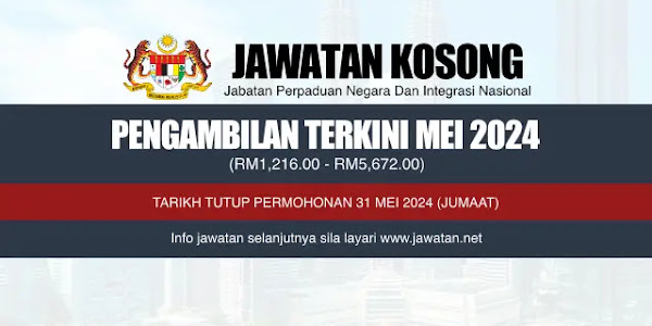 Jawatan Kosong JPNIN Mei 2024