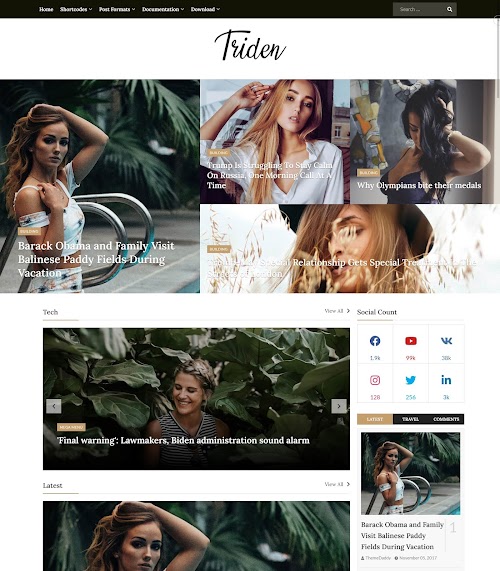 Triden Blogger Template