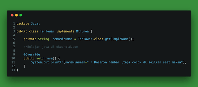 adalah perubahan pada class produk tidak akan kuat pada  Belajar Factory Method Pattern pada Program Java