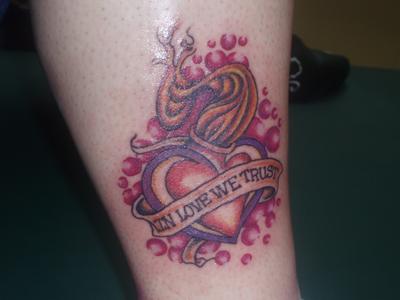 i love you tattoo. i love you heart tattoo.