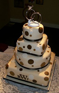 Wedding cakes in brown, part 1
