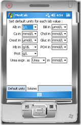 medical calculator for Windows Mobile