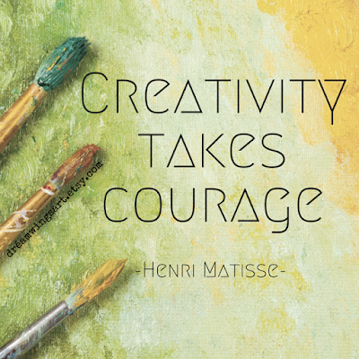 dreamwingsart.etsy.com | Original Artwork by C. L. Kay | Creativity Takes Courage Matisse Quote