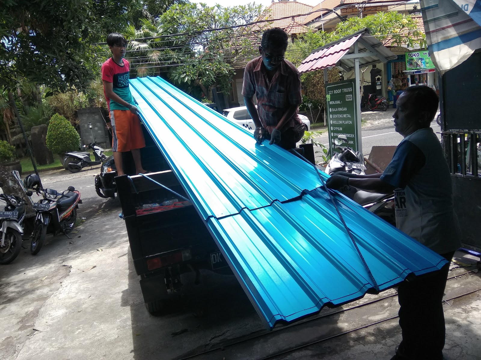 Gypsum Bali Genteng Metal Baja Ringan Atap Spandek Bondek 