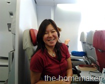 On board the Plane