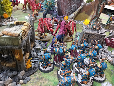 Winters SEO battle report - Warhammer 40k - 10th Edition - Thousand Sons vs Tyranids Crusher Stampede - 2000pts