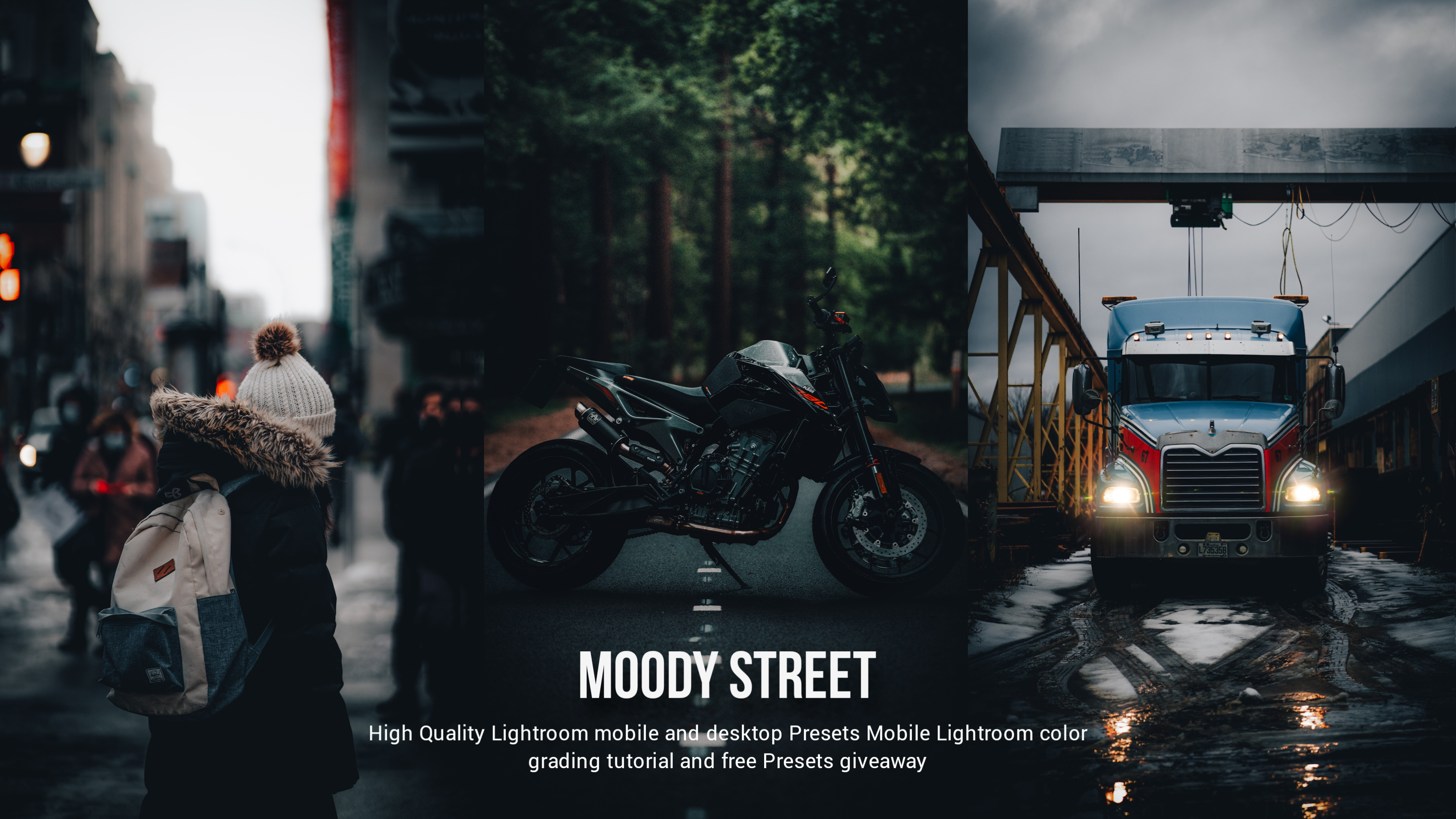 Moody street - Lightroom Presets Free download DNG | Dark moody #446